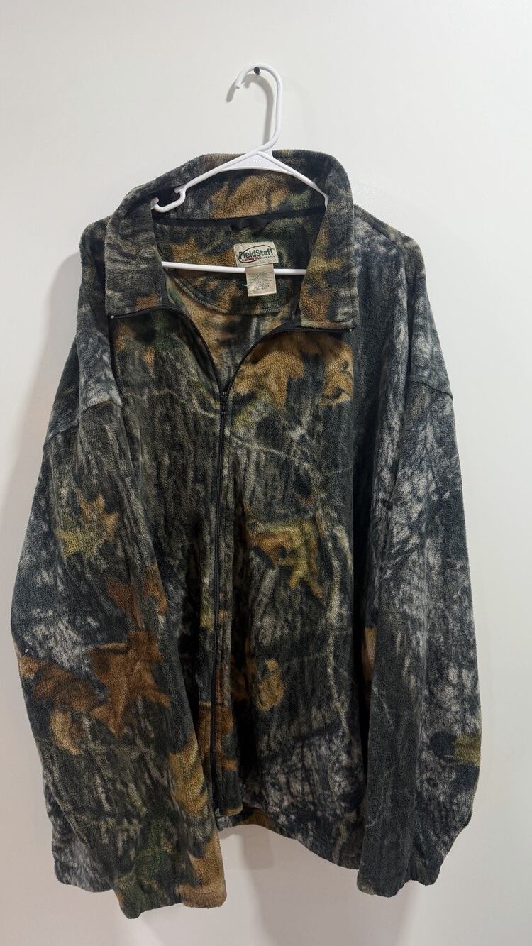 Vintage Fieldstaff by Mossy Oak Camp Fleece Full Zip Jacket Size 3x No Flaws